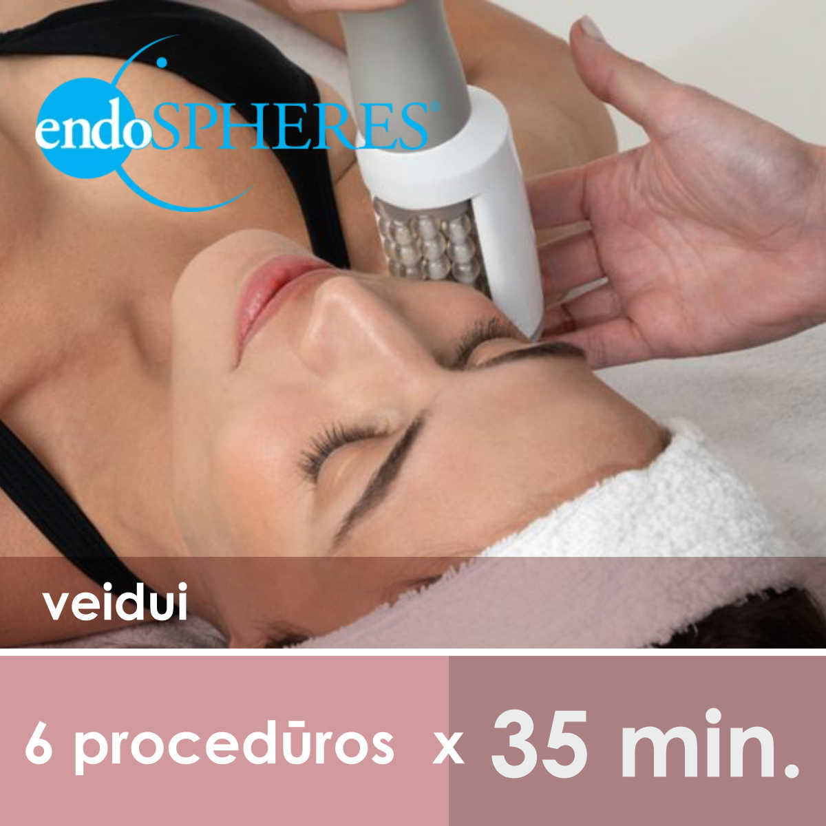 Abonementas Endosferos Terapija veidui 6 procedūros x 35 min. - KUDI-studija