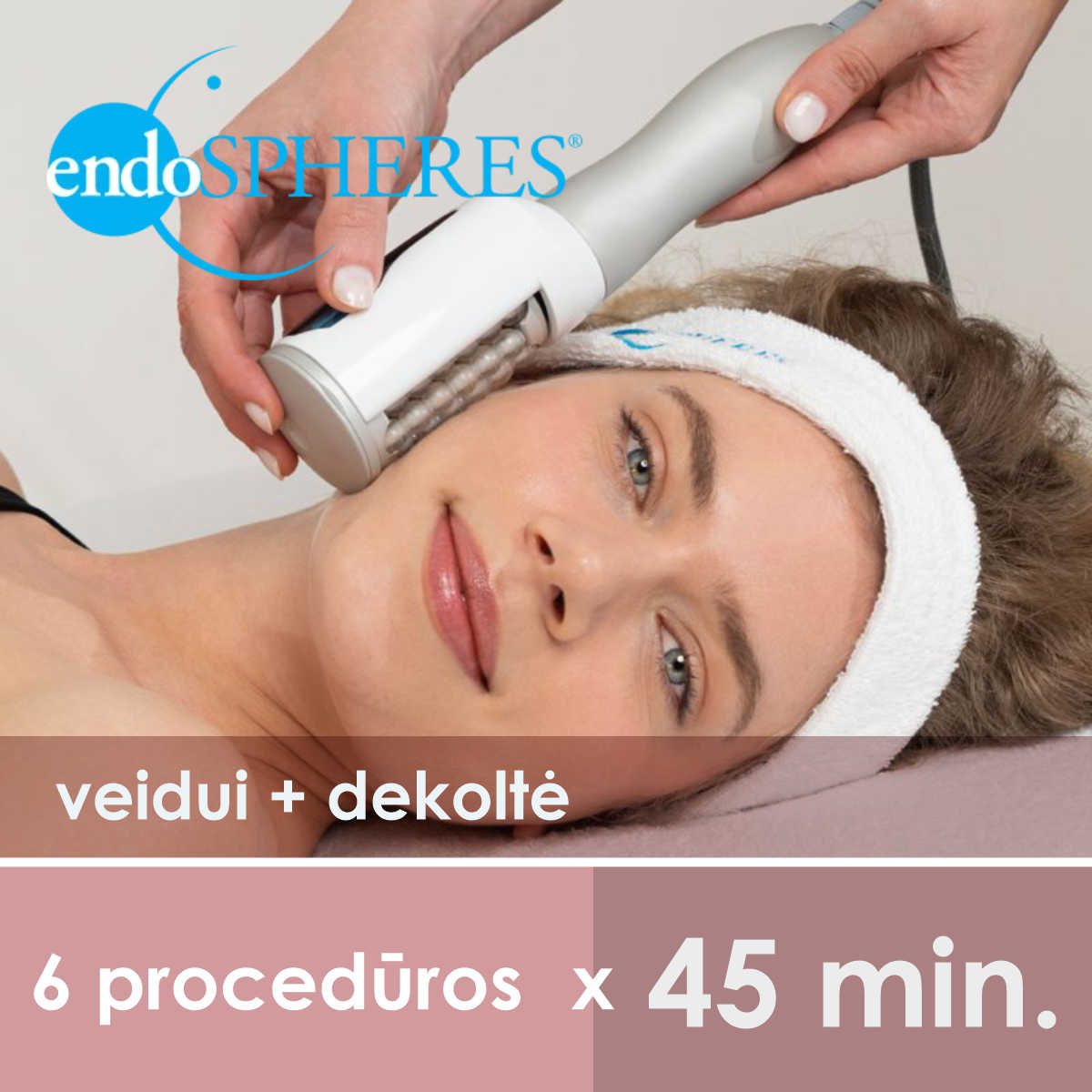 Abonementas Endosferos Terapija veidui ir dekoltė 6 procedūros x 45 min.- KUDI-studija